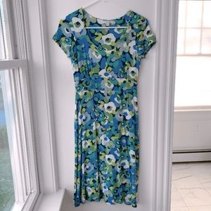 Green and Blue Floral Boden Dress